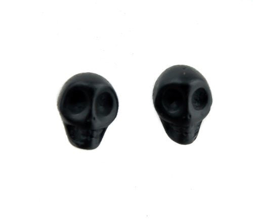 Black Sugar Skull Earrings Day of the Dead Cosplay