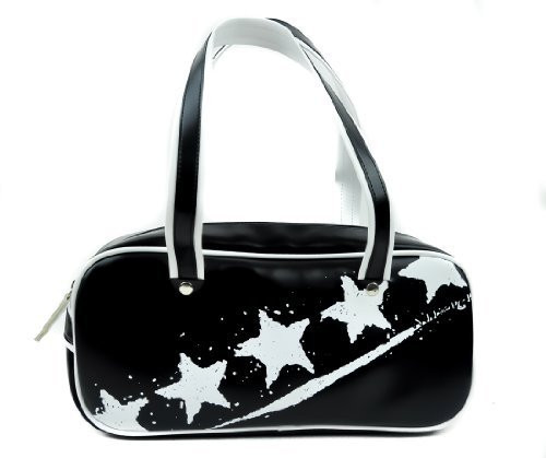 Black and White Rock Star Handbag Purse