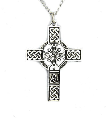 Celtic Cross Necklace Nordic Warrior Pendant Sheamus Jewelry