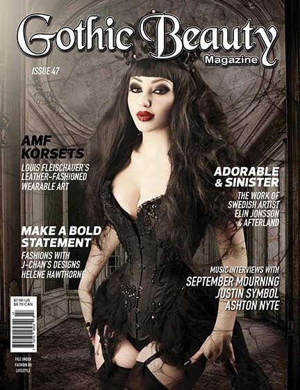 Gothic Beauty Magazine Issue 47 Music interviews with September Mourning, Justin Symbol and Ashton Nyte