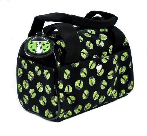 Black and Green Cute Ladybug Handbag Purse