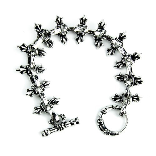 Fleur De Lys Metal Chain Bracelet Jewelry