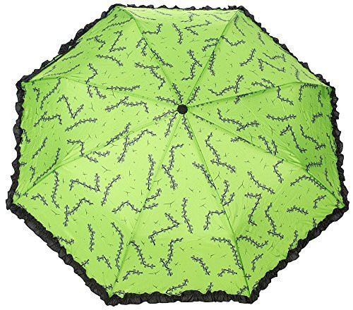 Sourpuss Stitches Green Frankenstein Rain Umbrella