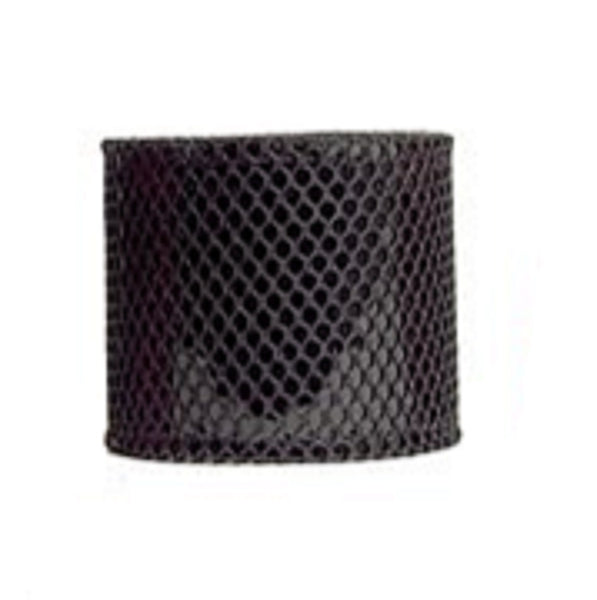 Black & Black Fishnet Leather Wristband Cuff Bracelet 2-1/2" Wide