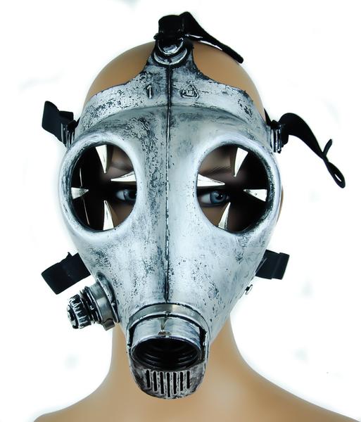 Claw Spike Antique Silver Color Industrial Gas Mask
