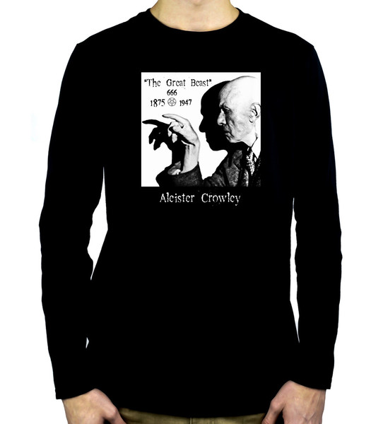 Aleister Crowley Men's Long Sleeve T Shirt Occult the Great Beast