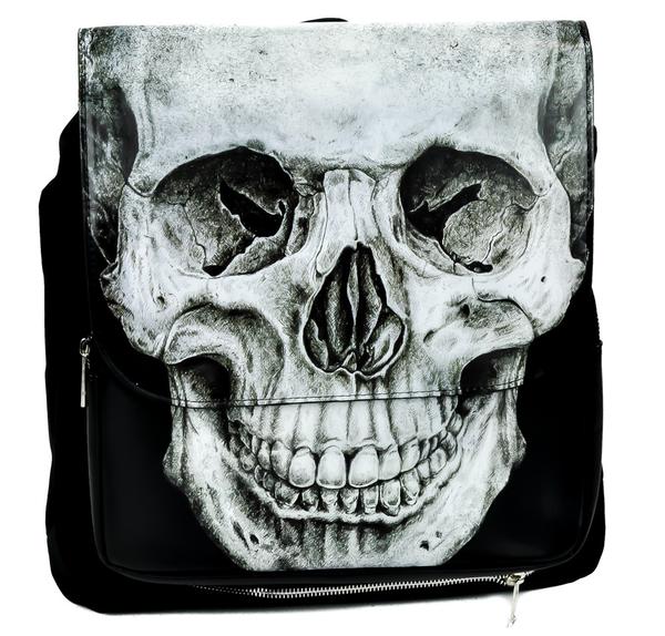 Anatomical Death Skull Backpack School Bag Vintage Shape Satchel