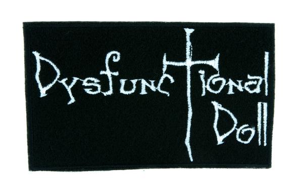 Dysfunctional Doll Logo Patch Iron on Applique Alternative Gothic Clothing