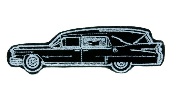 Funeral Hearse Car Patch Iron on Applique Alternative Gothic Clothing