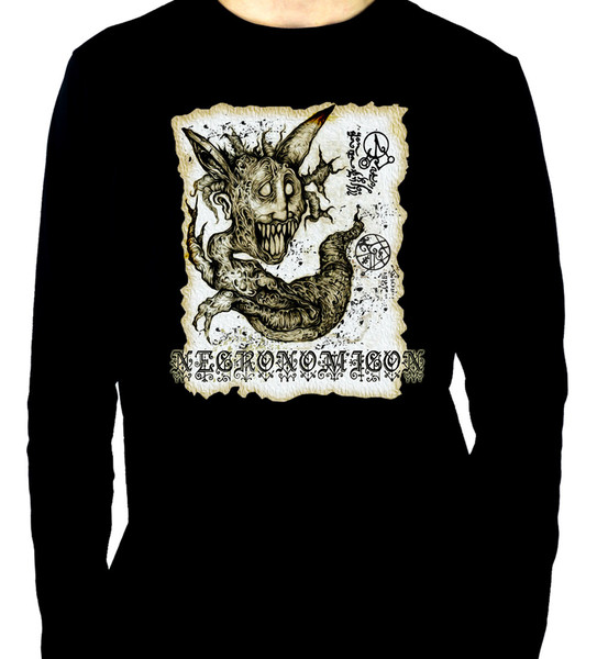 Necronomicon Demon Men's Long Sleeve T-Shirt Book of the Dead Occult