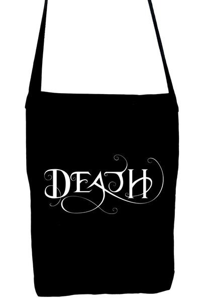 Death Being the End Sling Bag Occult Gothic Clothing Book Bag