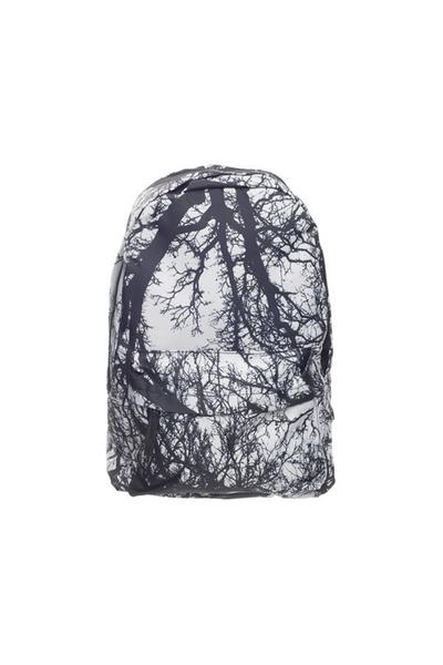 Withered Trees Black & White Backpack Bag