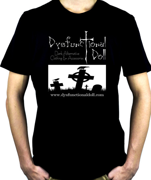 Dysfunctional Doll Official Logo Men's T-Shirt Gothic Clothing
