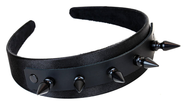 Black Metal Faucet Tree Spike Hair Headband Hairpiece Alternative Clot