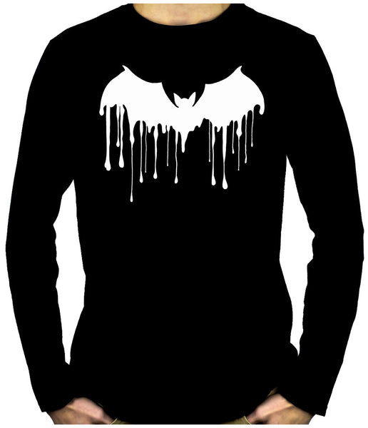 Vampire Bat Drip Long Sleeve T-shirt Occult Clothing Melting Dracula