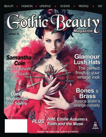 Gothic Beauty Magazine Issue 30 Music interviews with HIM, Emilie Autumn & Faith and the Muse