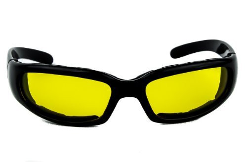 Yellow Lens Sunglasses Biker Motorcycle Riding Glasses