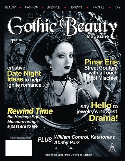 Gothic Beauty Magazine Issue 32 Music interviews with William Control, Katatonia and Abney Park