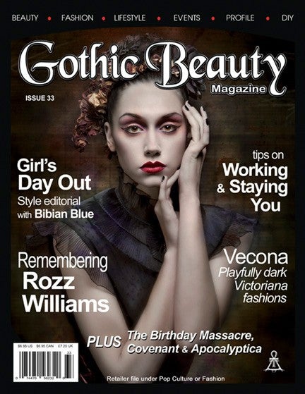 Gothic Beauty Magazine Issue 33 Music interviews with Covenant and Rozz Williams Tribute