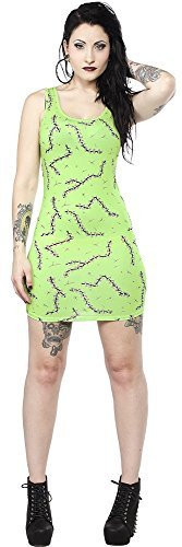 Sourpuss Stitches Green Bodycon Frankenstein Dress