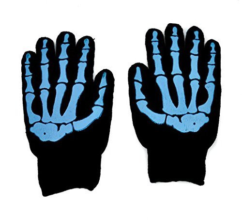 Blue Bone Skeleton Work Gloves