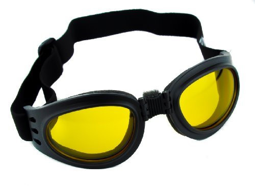 Yellow Lens Goggles Black Frame Sunglasses