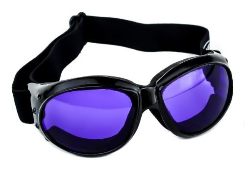 Large Purple Lens Motorcycle Goggles Protective Riding Sunglasses