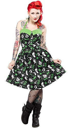 Sourpuss Peggy Horror Frankenstein Wolfman Dress