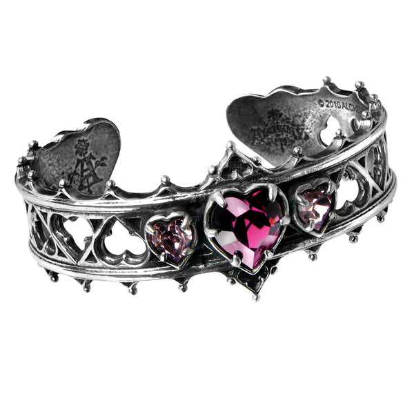 Alchemy Gothic Elizabethan Heart Bracelet Cuff