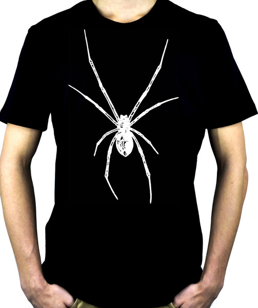 Black Widow Spider Men's T-shirt Halloween Horror Wear