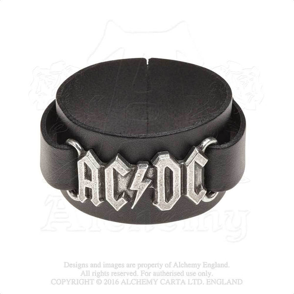 Alchemy Gothic Rocks AC/DC Logo Cuff Wristband Bracelet