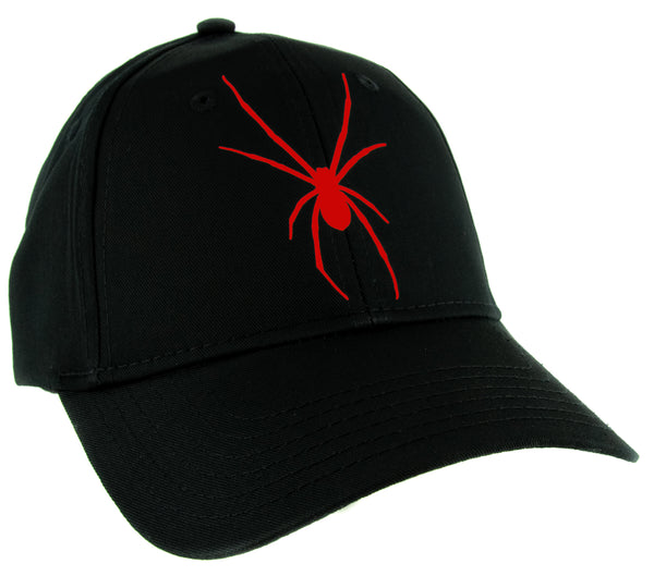 Red Print Black Widow Spider Hat Baseball Cap Goth Punk