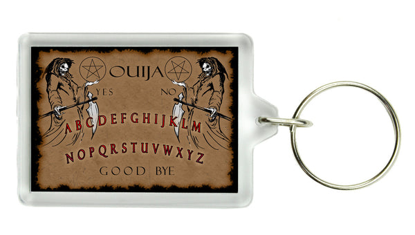 Ouija Board Keychain Occult Death Spirit World Key Ring