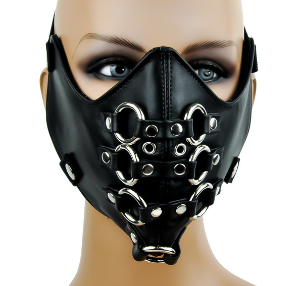 O Ring Rivet and Eyelet Motorcycle Riding Mask Biker Cosplay