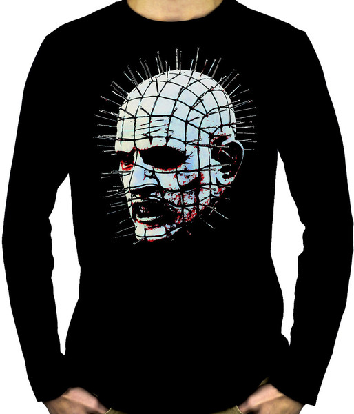 Pinhead Hellraiser Men's Long Sleeve T-Shirt Clive Barker Horror Cenobite