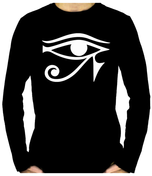 Egyptian Eye of Ra Horus Men's Long Sleeve T-Shirt Ancient Egypt Sun God
