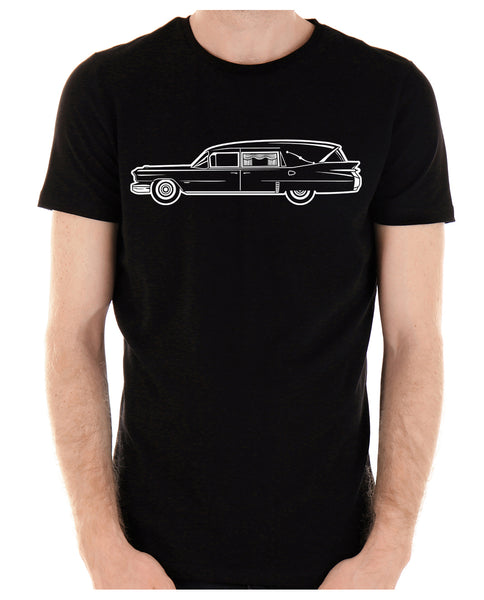 Hearse Funeral Car Men's T-Shirt Gothic Clothing
