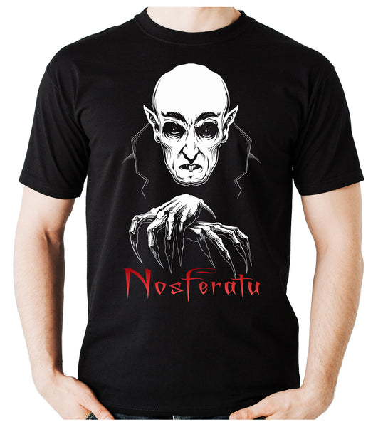 Nosferatu 1922 Vampire Count Orlok T-Shirt Dracula Max Schreck Gothic Clothing