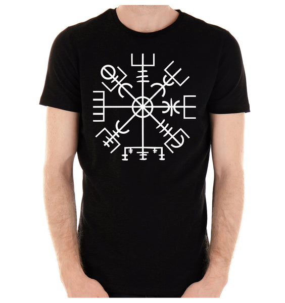 Vegvisir Viking Compass Symbol Men's T-Shirt Viking Old Norse