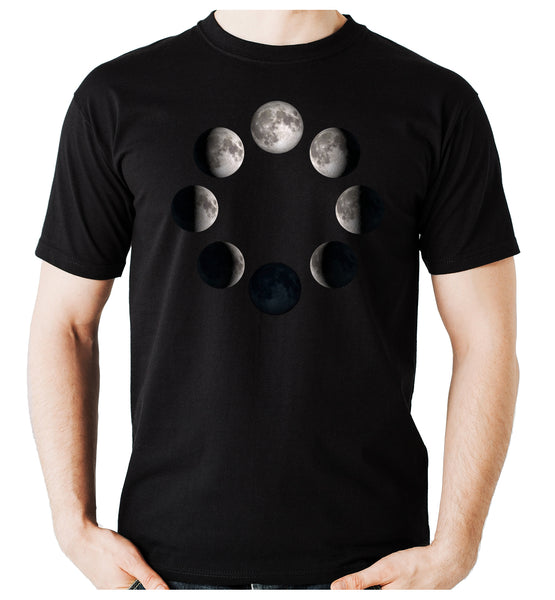 Moon Lunar Phases Men's T-Shirt New Crescent Full