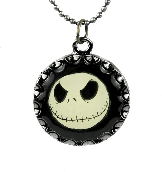 Jack Skellington Face Necklace Nightmare Before Christmas