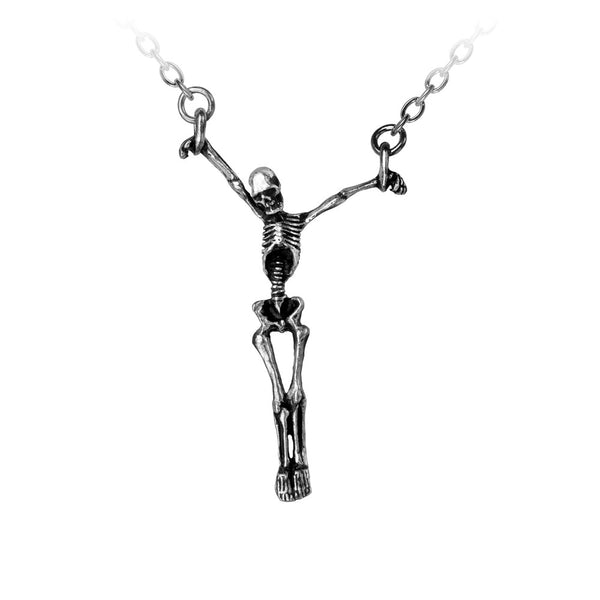 Alchemy Gothic Lost Soul Skeleton Pendant Necklace