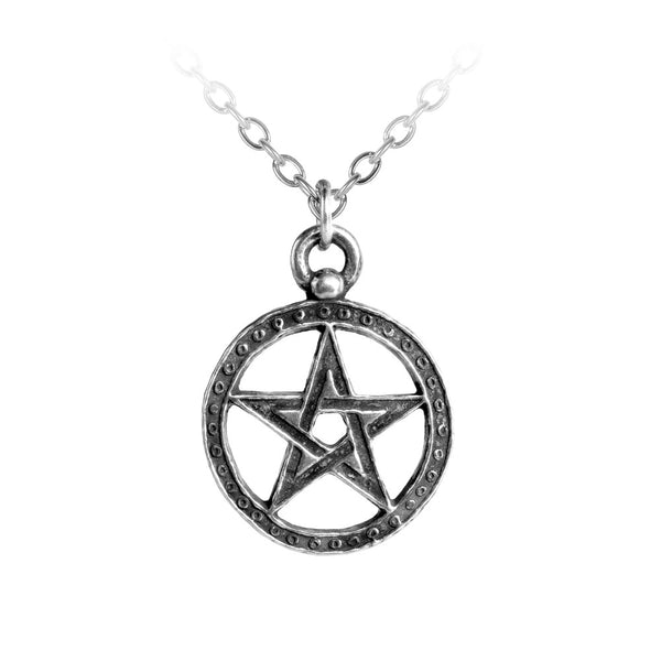 Alchemy Gothic Dante's Hex Woven Pentagram Pendant Necklace