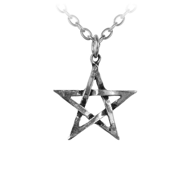 Alchemy Gothic Woven Pentagram Pendant Necklace