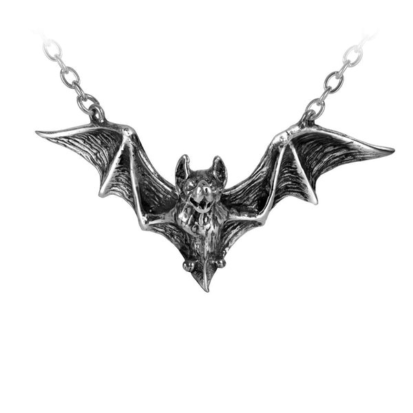 Alchemy Gothic Om Strygia Vampire Bat Pendant Necklace