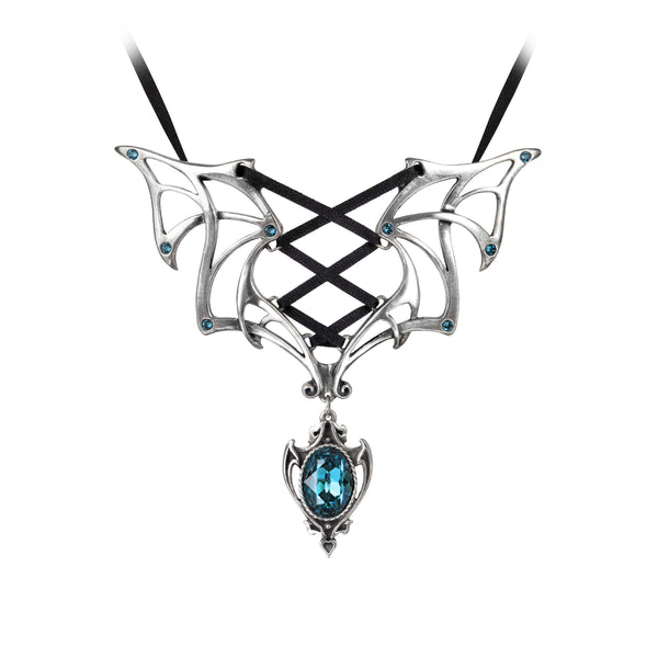 Alchemy Gothic Blue Empire Vampires Corset Pendant Necklace