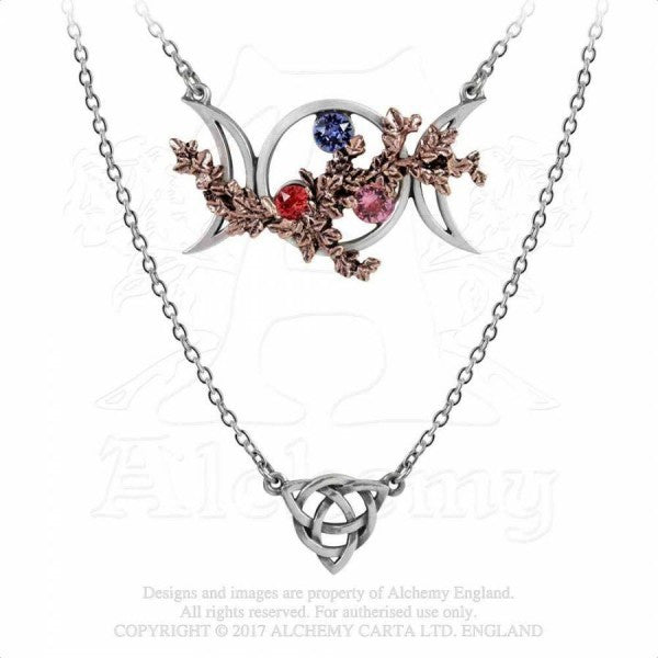 Alchemy Gothic Wiccan Goddess Of Love Moon Pendant Necklace