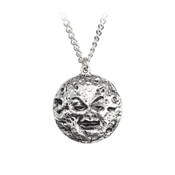 Alchemy Gothic Man In The Moon Pendant Necklace Jewelry Mera Luna