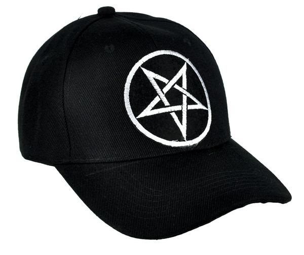 Grey Inverted Pentagram Hat Baseball Cap Occult Clothing