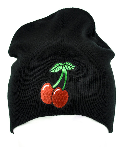Double Cherry Rockabilly Beanie Clothing Knit Cap